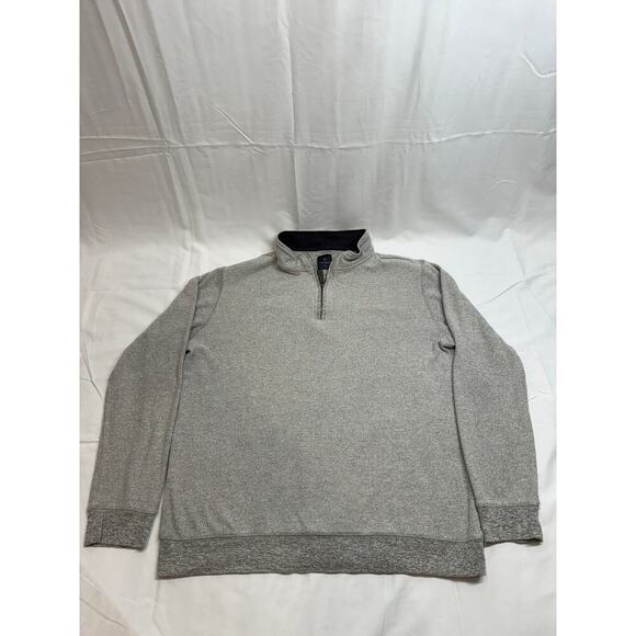 TailorByrd Men’s 1/4 Zip Sweater Gray Pullover Size M Casual Layering Piece - Picture 3 of 8